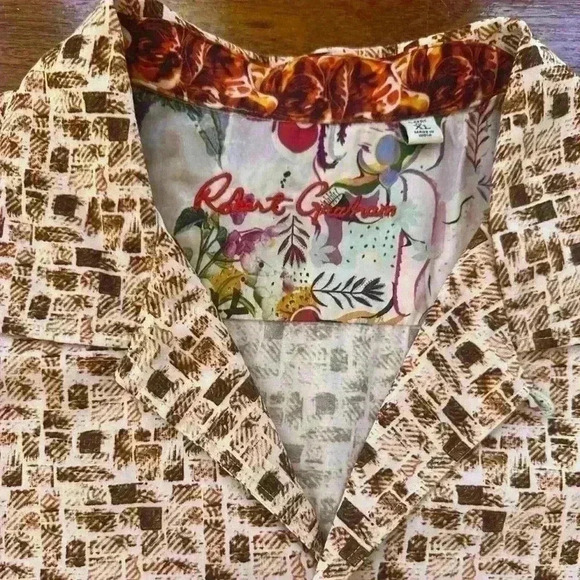 Robert Graham- “Joryne” Classic Fit Men’s Short Sleeve XL Shirt New Without Tags - Picture 10 of 10